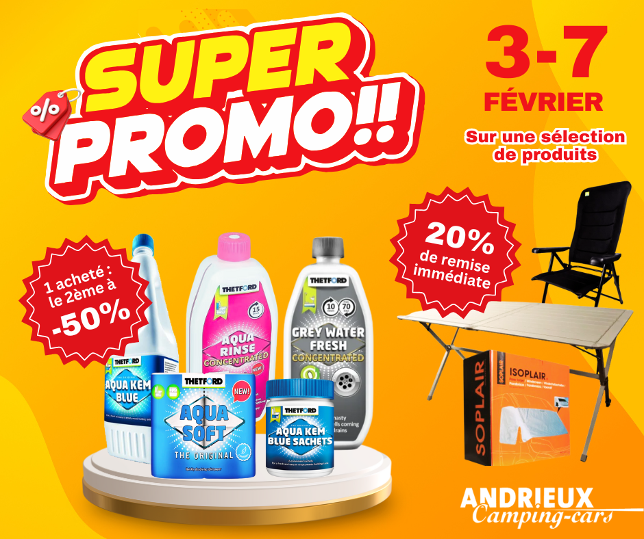 Grandes promos chez Andrieux Camping-Cars !